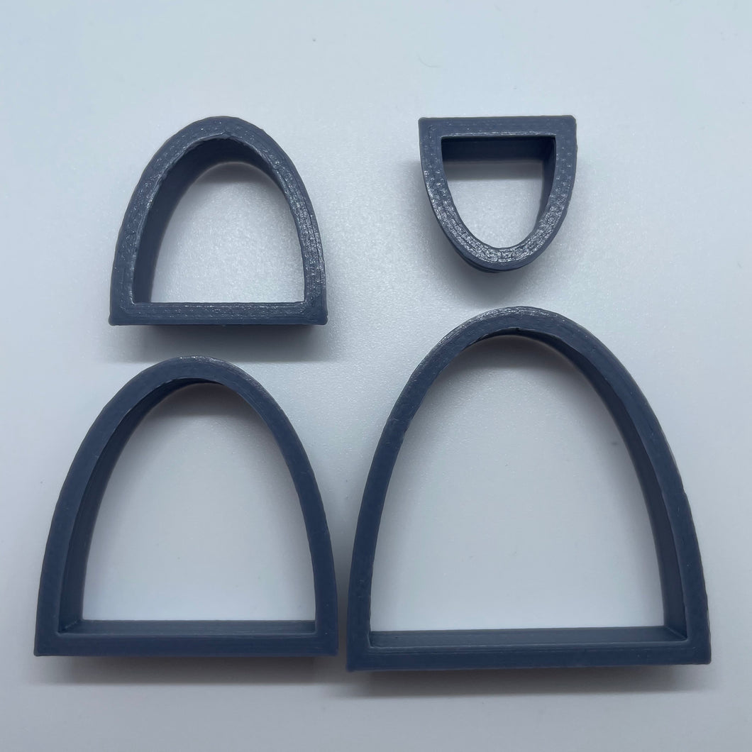 Half Oval Clay Cutters