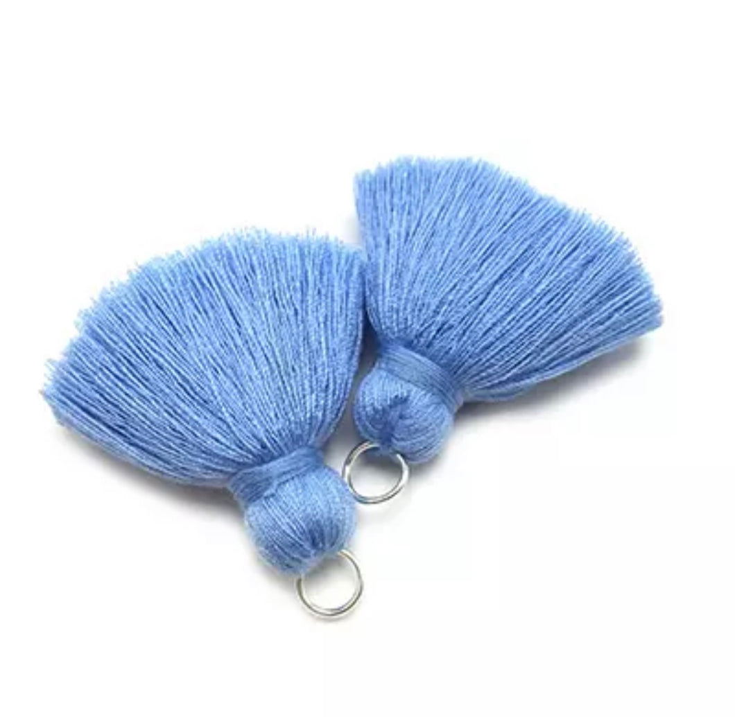Sky Blue 4cm Cotton Tassel