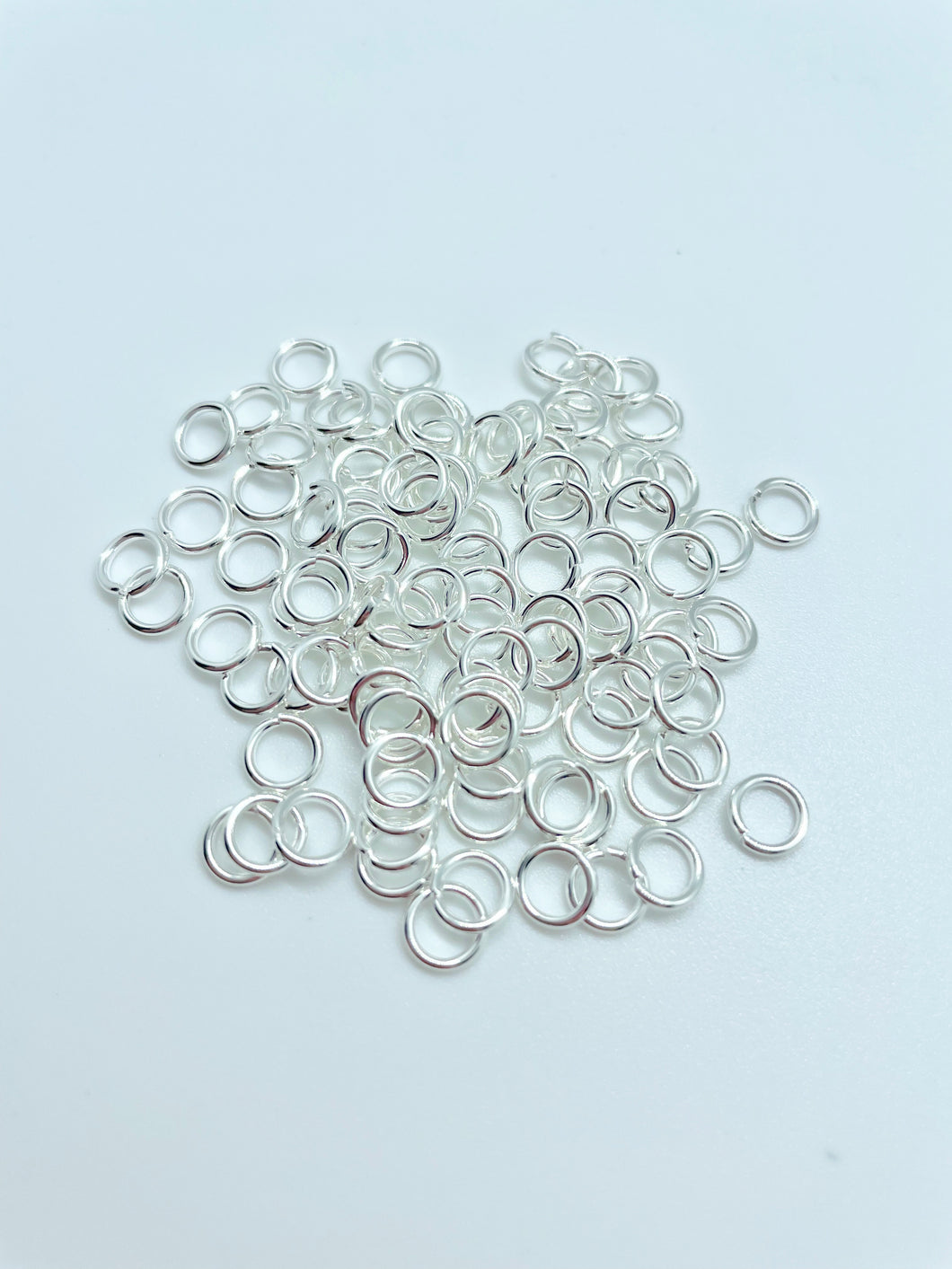6mm Bright Silver Jump Rings
